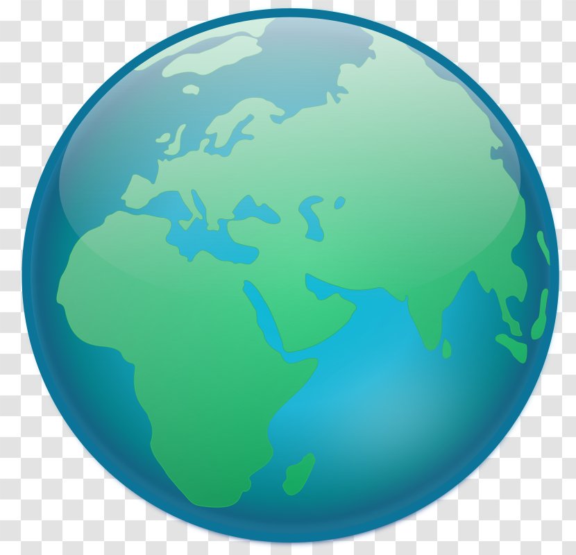 Europe Globe Clip Art - Aqua - Planet Transparent PNG