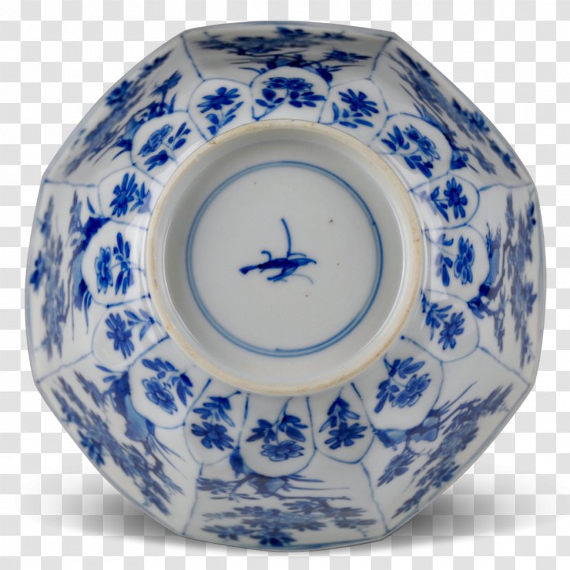 Saucer Ceramic Blue And White Pottery Cobalt Porcelain - Plate Transparent PNG