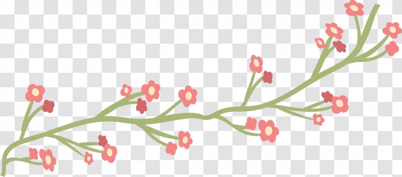 Floral Design Plant Stem Flowering Font - Flower Transparent PNG