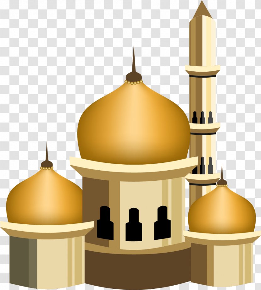 Quran Islam Mosque Muslim Eid Al-Fitr - Dome - Vector Painted Golden Castle Transparent PNG