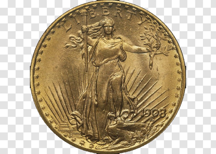 United States Saint-Gaudens Double Eagle American Gold - History - Coins Transparent PNG