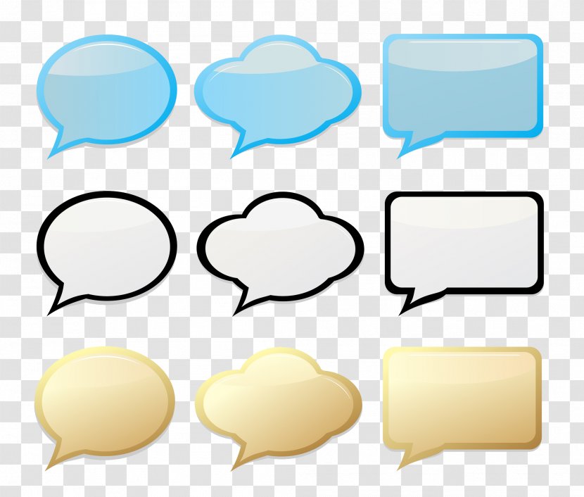 Speech Balloon Illustration - Photography - Hand Painted Bubbles Transparent PNG