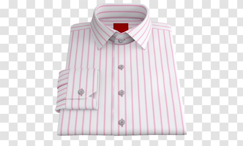 Dress Shirt Collar Sleeve Button - Barnes Noble - Striped Material Transparent PNG