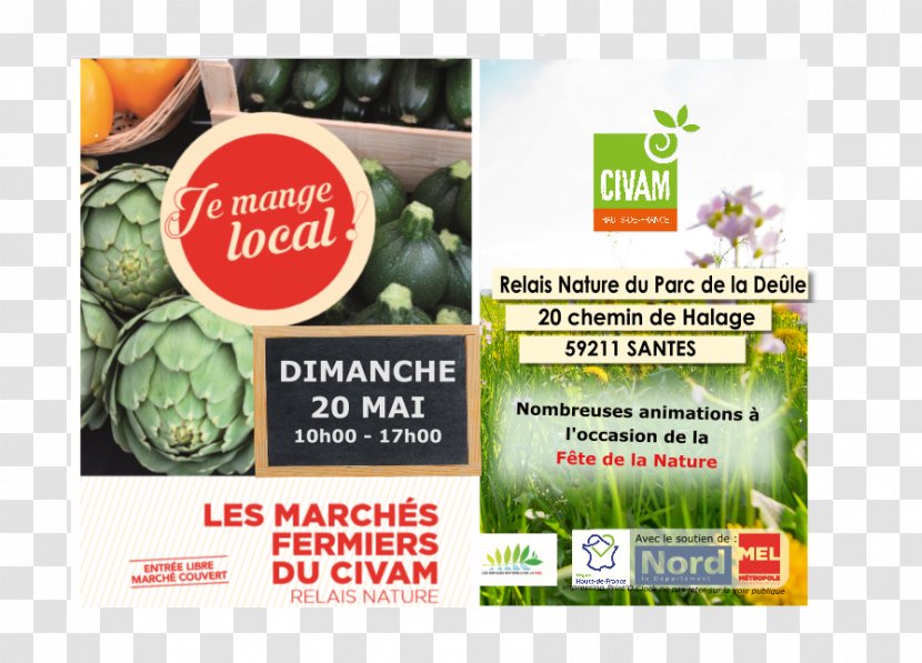 Marché Fermier Du CIVAM Lomme Centre D'initiatives Pour Valoriser L'agriculture Et Le Milieu Rural Leaf Vegetable - Hautsdefrance - App Flyer Transparent PNG
