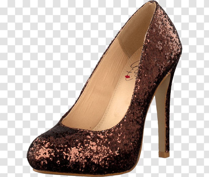 High-heeled Shoe Brown Black Footwear - Sandal Transparent PNG