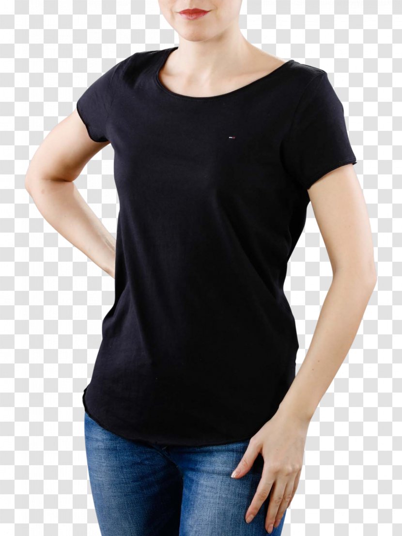 Long-sleeved T-shirt Maison Scotch Short Sleeve - Shoulder - Ladies Jeans Transparent PNG
