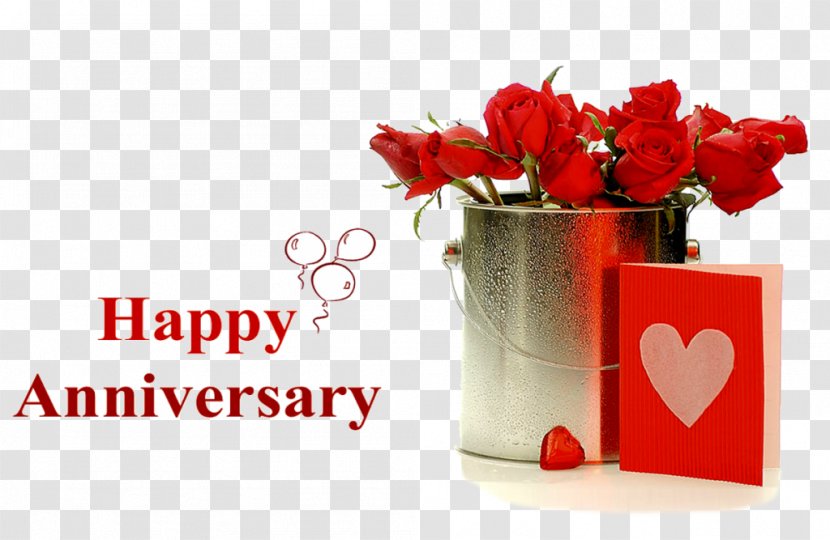 Wedding Anniversary Greeting & Note Cards Wish - Floral Design - Happy Marriage Transparent PNG