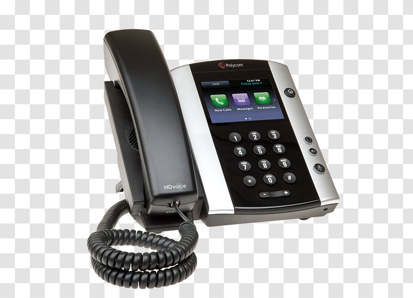 Polycom VVX 500 VoIP Phone Media Unified Communications Telephone - Power Over Ethernet - No Camera Transparent PNG