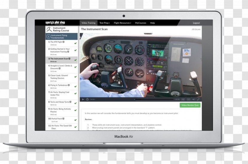 Flight Training Instrument Rating Aviation Sporty's Pilot Shop - Technology - Online Transparent PNG