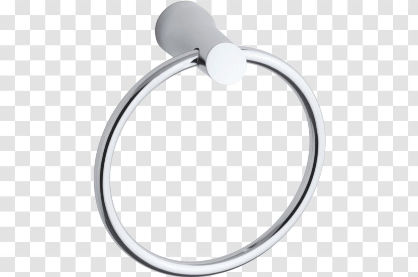 Kohler K-5671-CP Toobi Towel Ring, Polished Chrome Bathroom Co. Toilet - Body Jewelry Transparent PNG