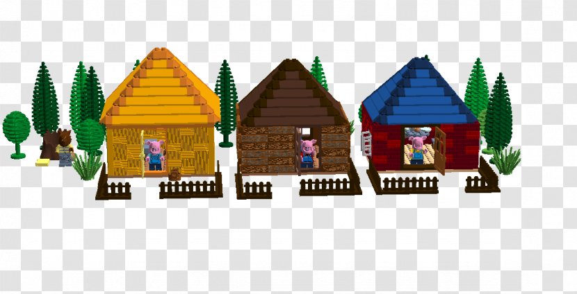 The Three Little Pigs LEGO Toy Domestic Pig - Hut Transparent PNG