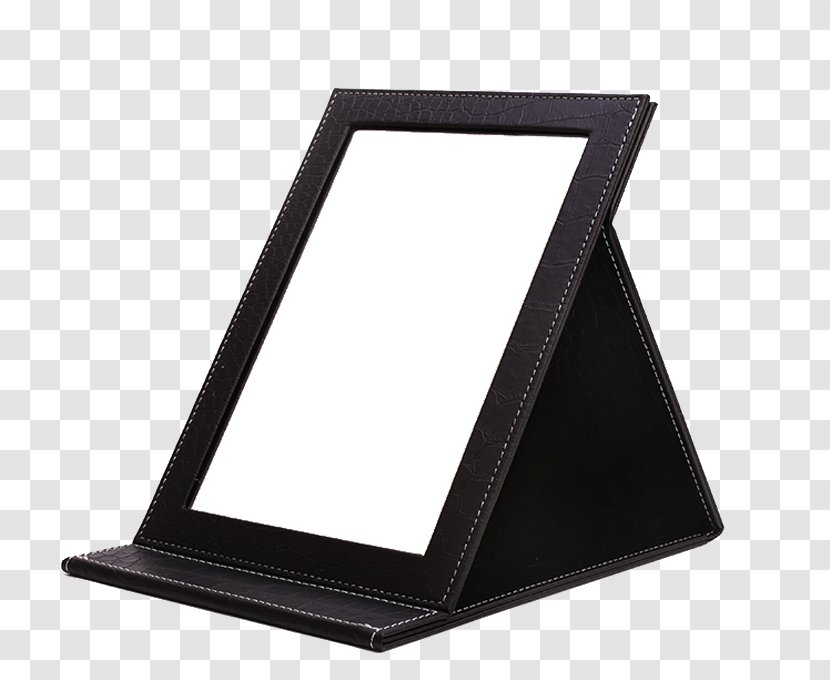 Mirror Make-up Icon - Computer Monitor - Black Leather Transparent PNG