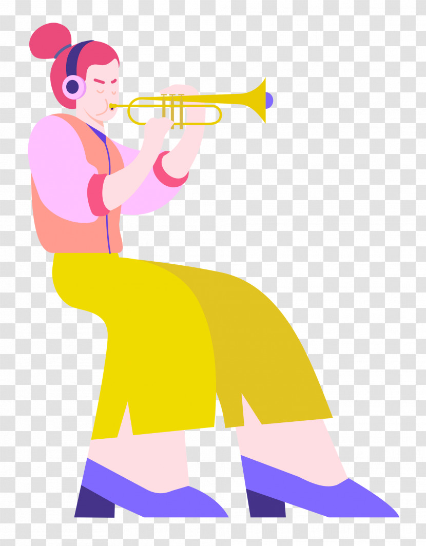 Playing The Trumpet Music Transparent PNG