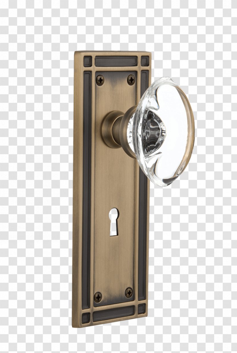 Mortise Lock Door Handle Latch - Lead Glass Transparent PNG
