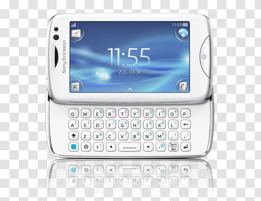 Sony Ericsson Vivaz W910i Xperia Mini QWERTY Mobile - Electronic Device Transparent PNG