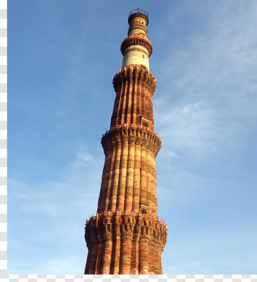 Qutb Minar India Gate The Red Fort Minaret Monument - Silhouette - Qutub Transparent PNG