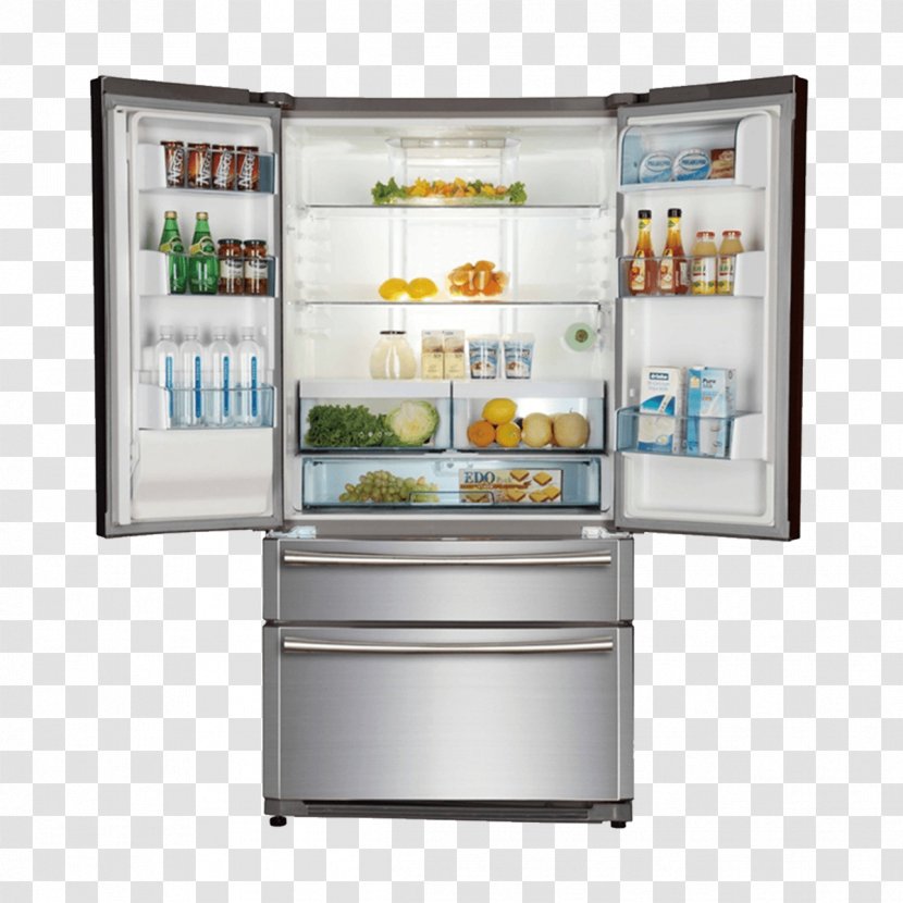 Refrigerator Freezers Haier Auto-defrost Door Transparent PNG