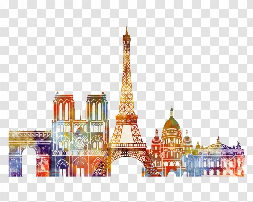 Paris Watercolor Painting - World - In Transparent PNG