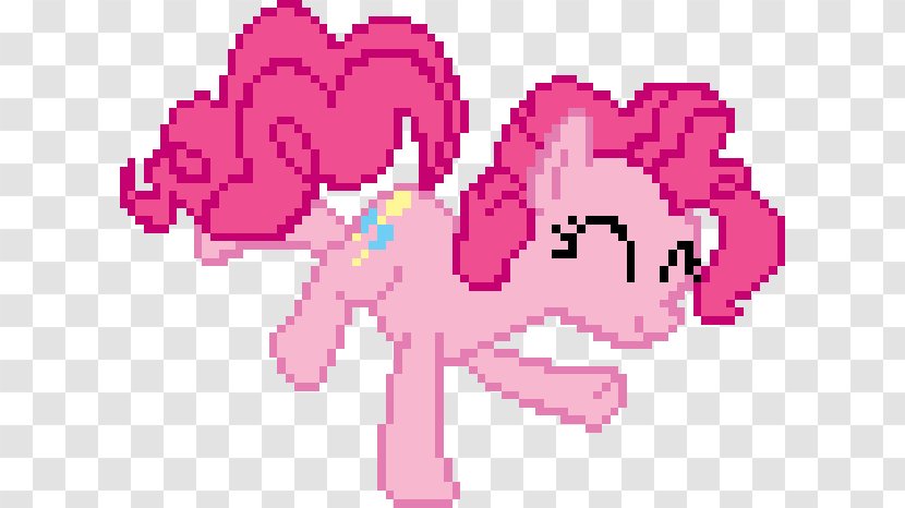 Pinkie Pie Pixel Art Pony YouTube - Heart - Fur Ball Transparent PNG