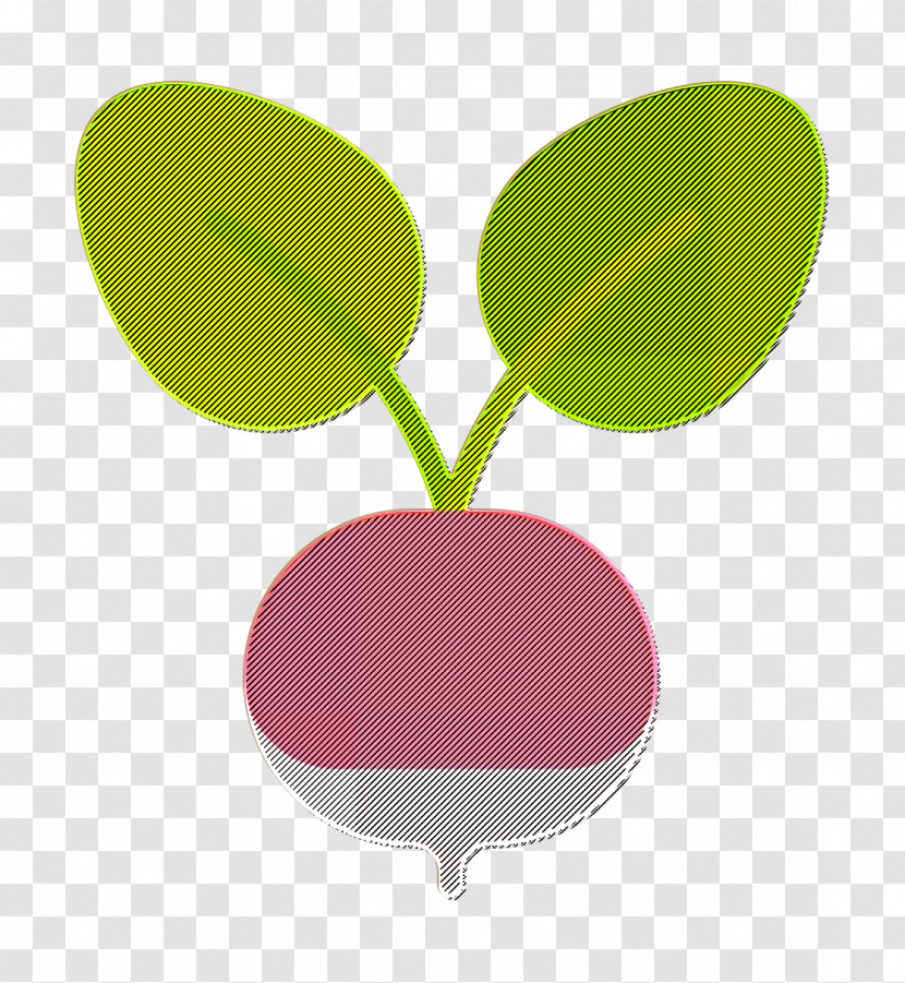 Radish Icon Vegan Icon Fruits And Vegetables Icon Transparent PNG