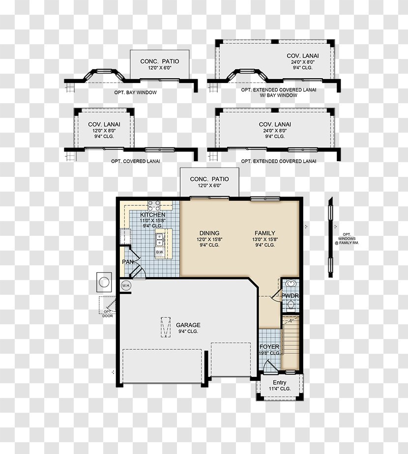 Floor Plan Carlisle Grand By Park Square Homes Orlando Enterprises, LLC Villa - Elevation Transparent PNG