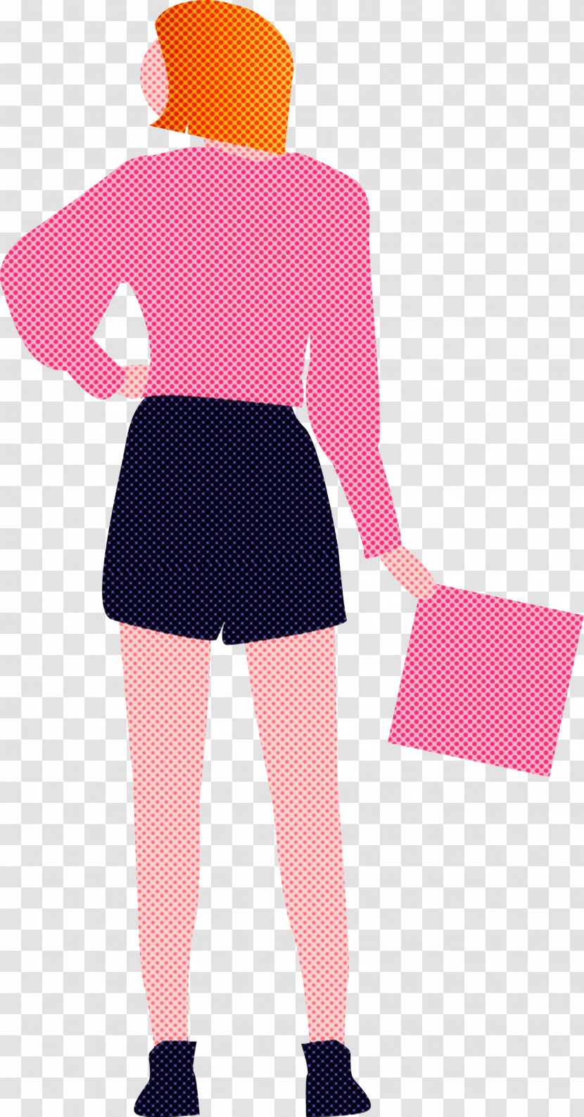 Woman Holding Paper Fashion Lady Transparent PNG
