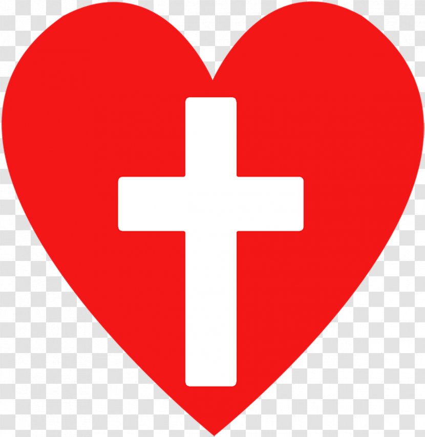 Red Cross Background - Film - Valentines Day Symbol Transparent PNG