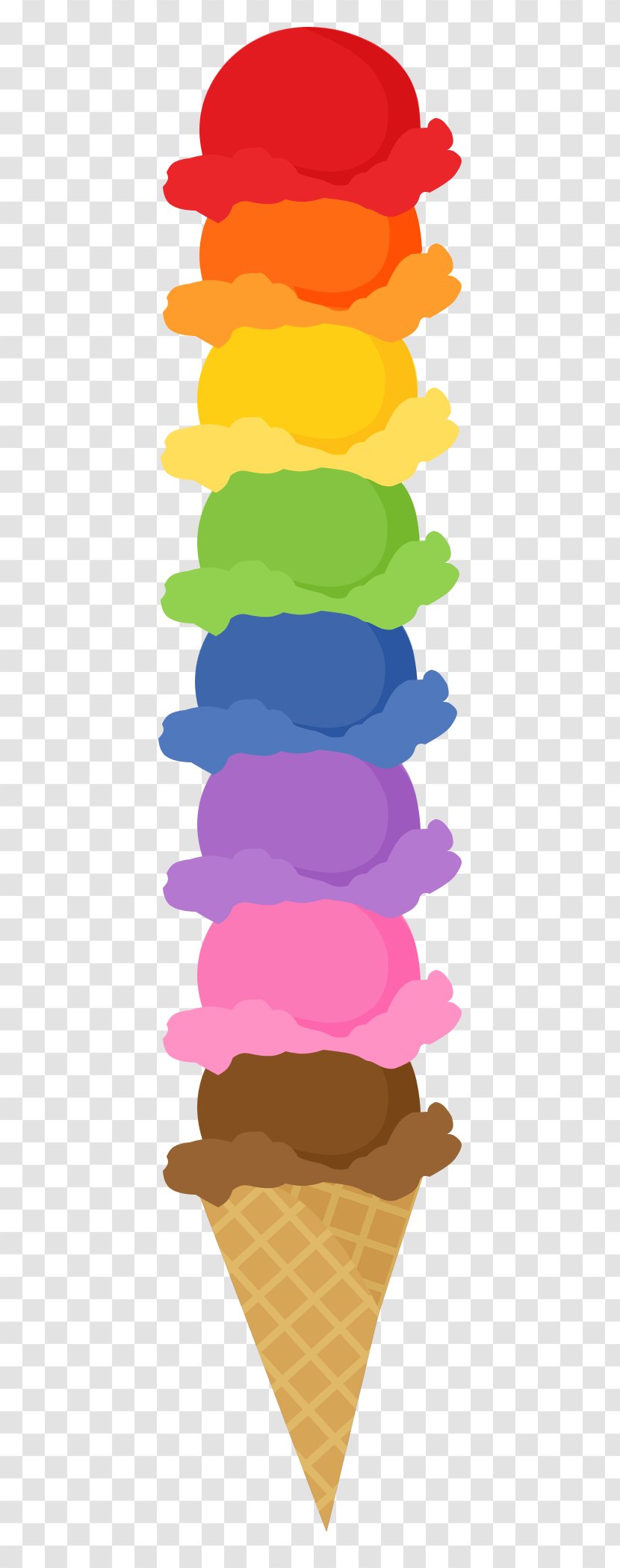 Ice Cream Cones Chocolate Clip Art Transparent PNG