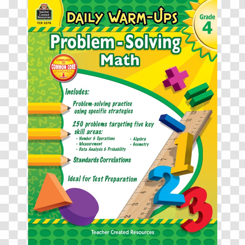 Daily Warm-Ups: Problem Solving Math Grade 3 4 2 In - Student - Question Transparent PNG