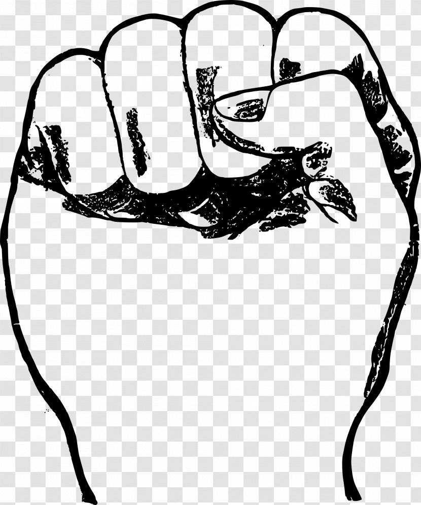 Raised Fist Drawing Clip Art - Royaltyfree - Love Propaganda Transparent PNG