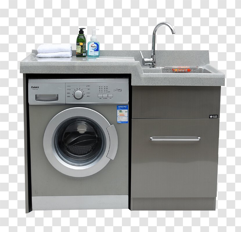Washing Machine Laundry Furniture Clothing Designer - Home Appliance - Machines And Cabinet Transparent PNG