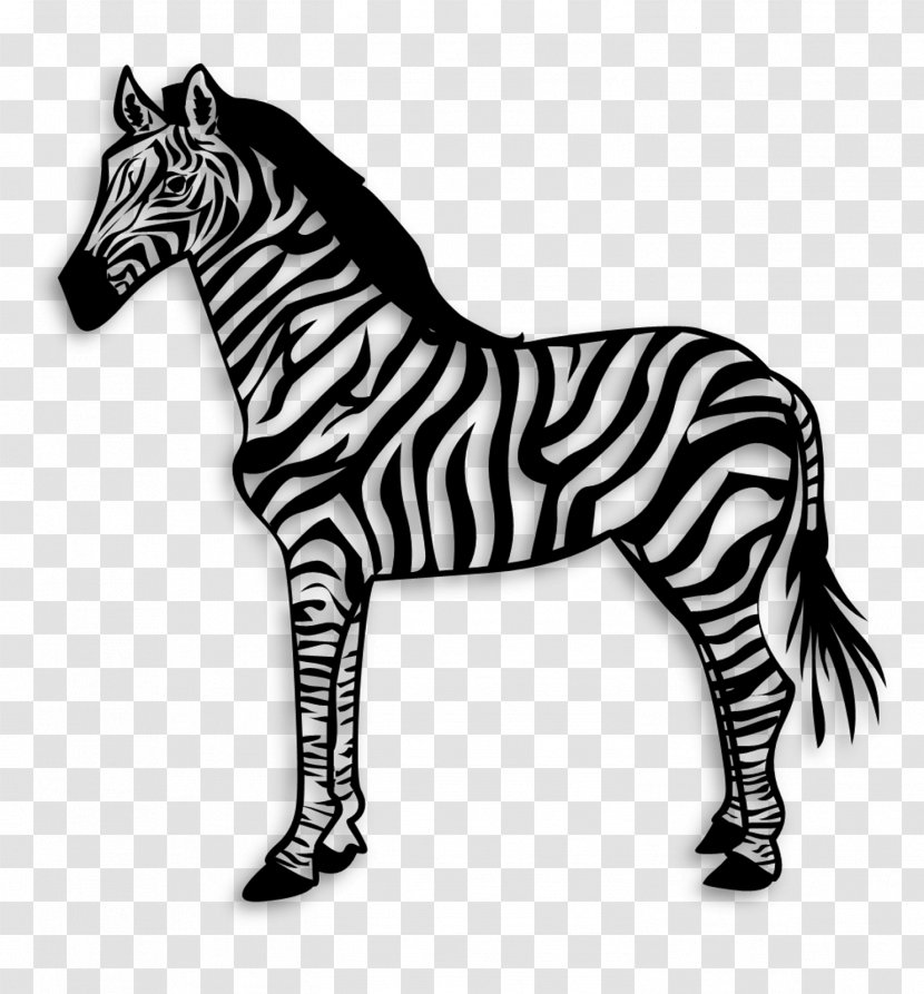 Pony Quagga Mustang Zebra Area - Number Transparent PNG