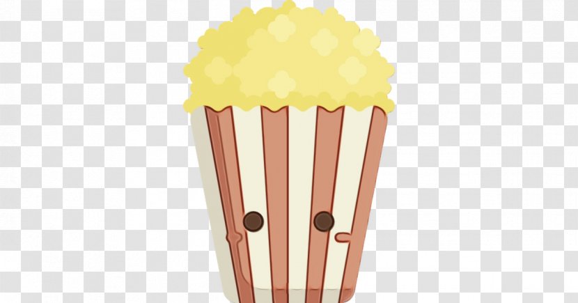 Yellow Baking Cup Snack - Wet Ink Transparent PNG