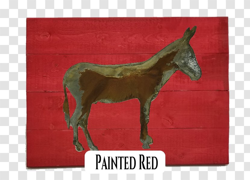 Mule Donkey Foal Stallion Mare - Mustang Horse - Rusty Metal Transparent PNG