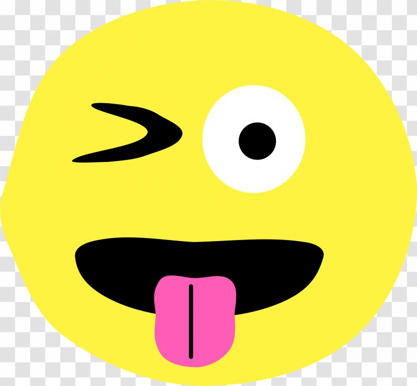 Emoji Smiley Wink Emoticon Clip Art - Facial Expression - Face Transparent PNG