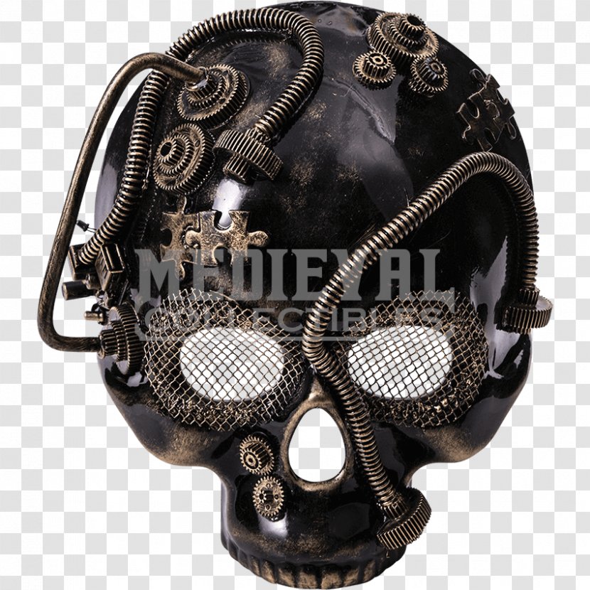 Masquerade Ball Black Mask Burning Man - Metal - Mechanical Female Form Transparent PNG