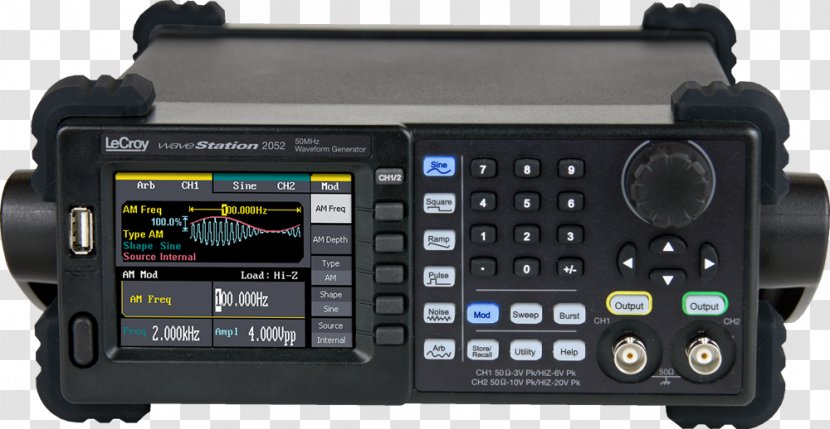Electronics Teledyne LeCroy Function Generator Arbitrary Waveform Signal - Hardware - Direct Digital Synthesizer Transparent PNG