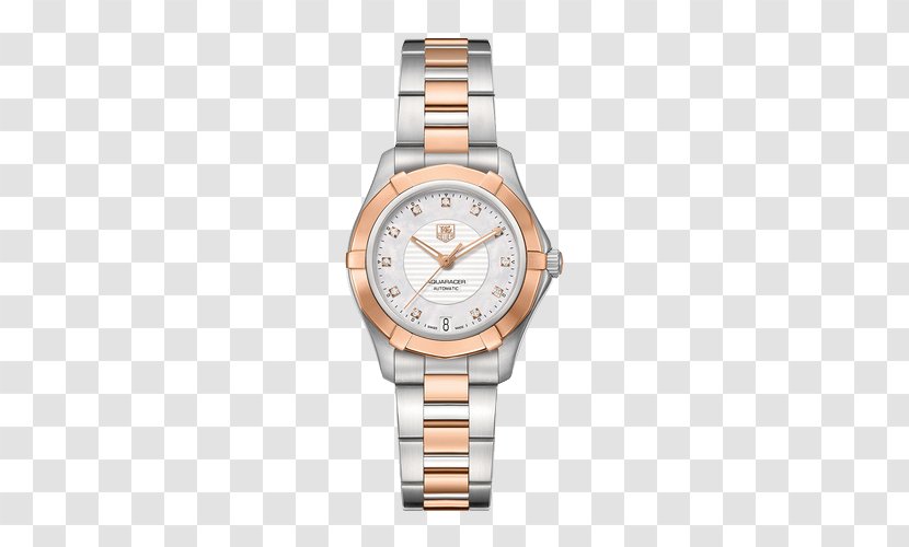 TAG Heuer Automatic Watch Diamond Dial - Aquaracer Series Ms. Mechanical Transparent PNG