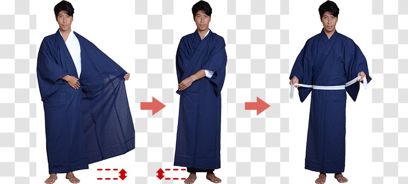 Robe Yukata Kimono Obi Clothing - Academic Dress - Japan Transparent PNG