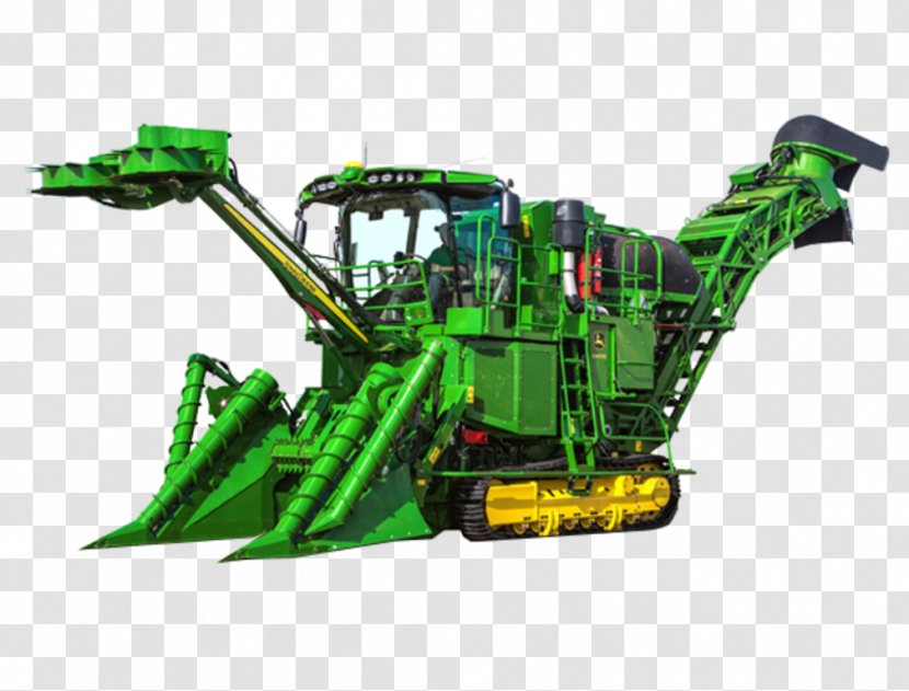 John Deere Agricultural Machinery Combine Harvester Sugarcane - Vehicle - Tractor Transparent PNG