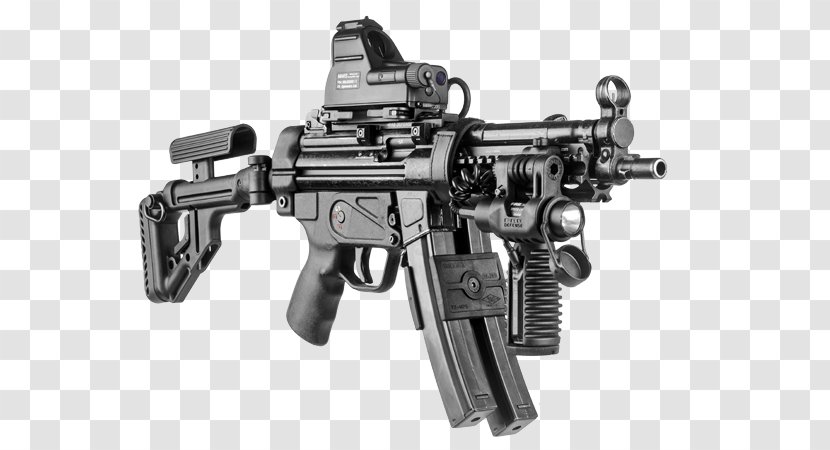 Heckler & Koch MP5 Submachine Gun 9×19mm Parabellum Magazine G3 - Frame - Mount The Height Transparent PNG