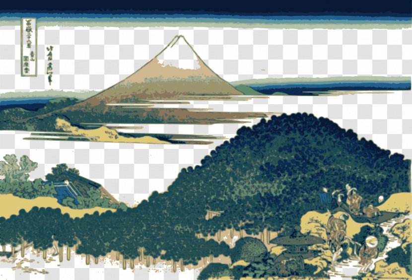Thirty-six Views Of Mount Fuji The Great Wave Off Kanagawa Hokusai: (1760 - Hokusai 1760 1849 - 1849) Ukiyo-eVector Forest Transparent PNG