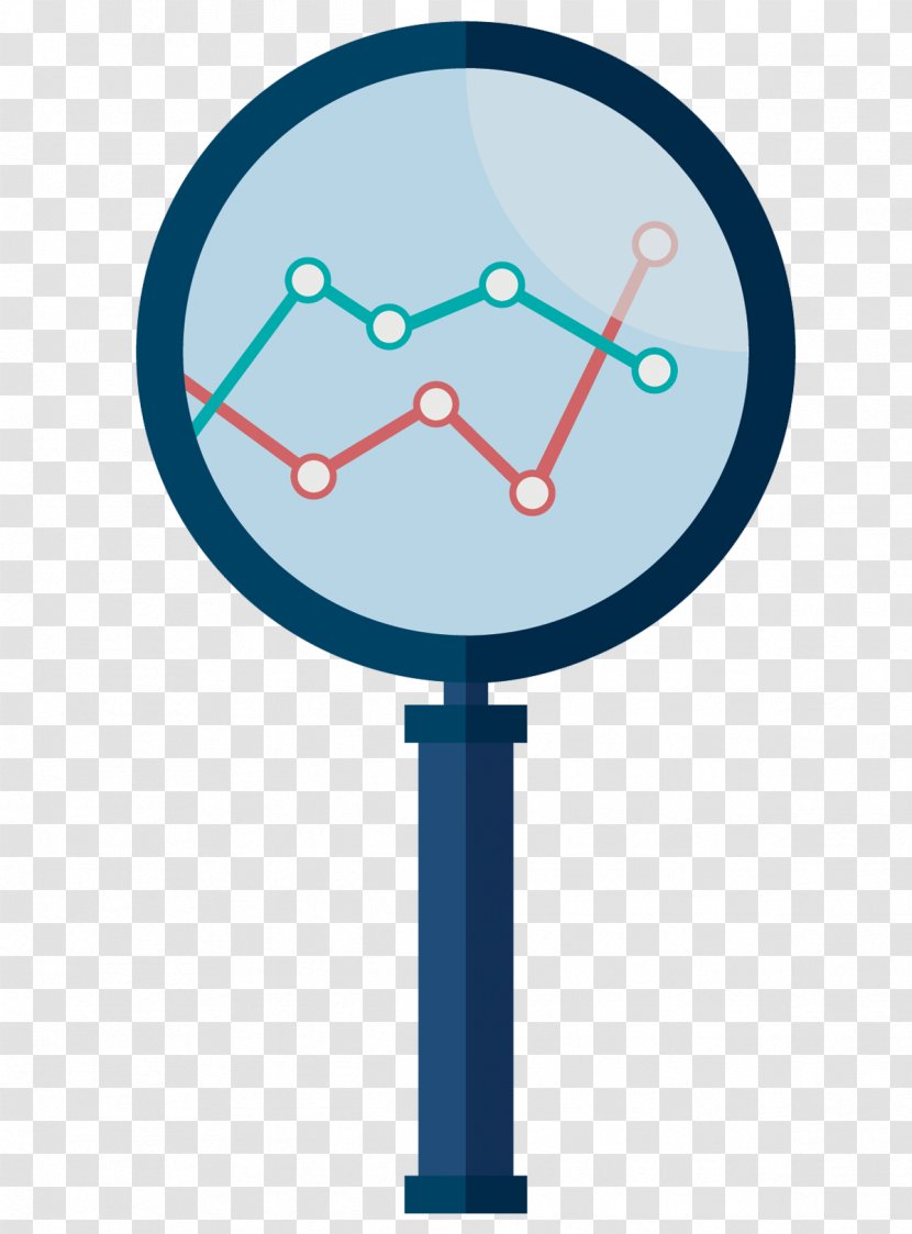 Euclidean Vector Magnifying Glass Chart - Sign - Material PPT Transparent PNG