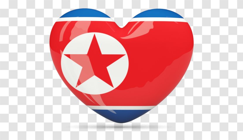 Flag Of North Korea South Japan–Korea Treaty 1876 - Japankorea - Heart-shaped Streamers Transparent PNG