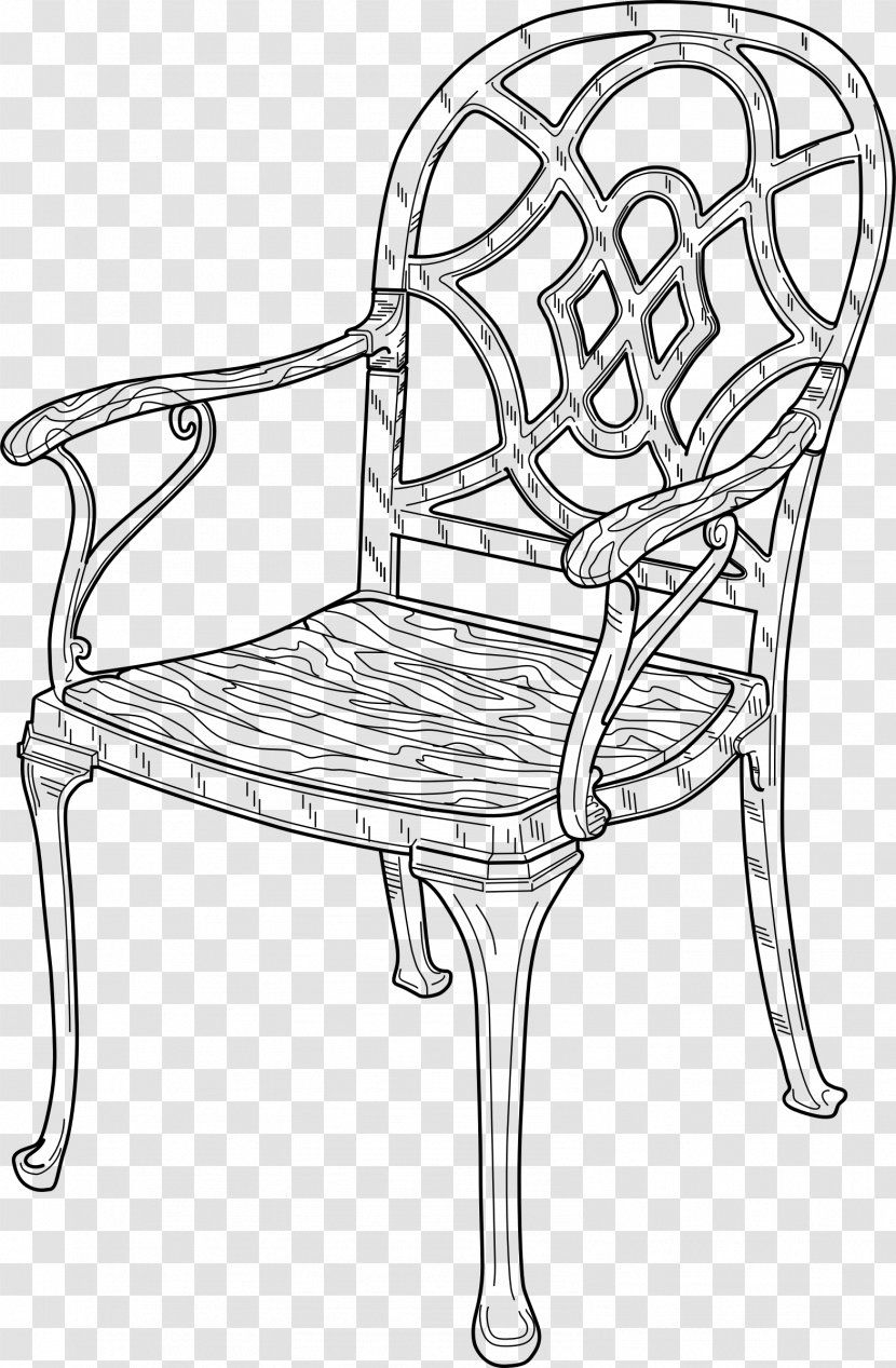 Rocking Chairs Table Clip Art - Monochrome - Chair Transparent PNG
