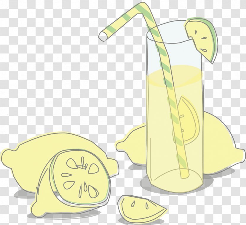 Juice Lemonade Yellow Clip Art - Organism - Lemon Drink Abstract Pattern Transparent PNG