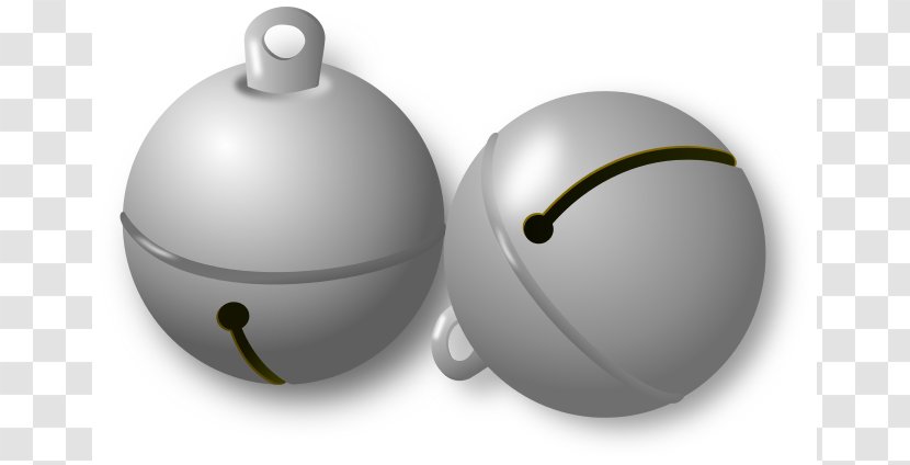 Jingle Bell Christmas Clip Art - Bells - Silver Cliparts Transparent PNG