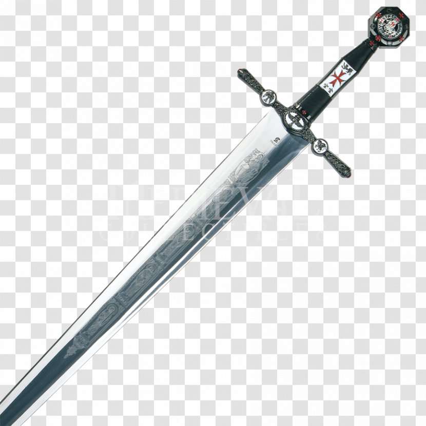 Crusades Middle Ages Knightly Sword - Classification Of Swords - Statues Transparent PNG