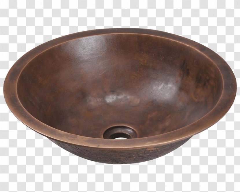 Copper Sink Bathroom Bronze Bowl - Plumbing Fixture Transparent PNG