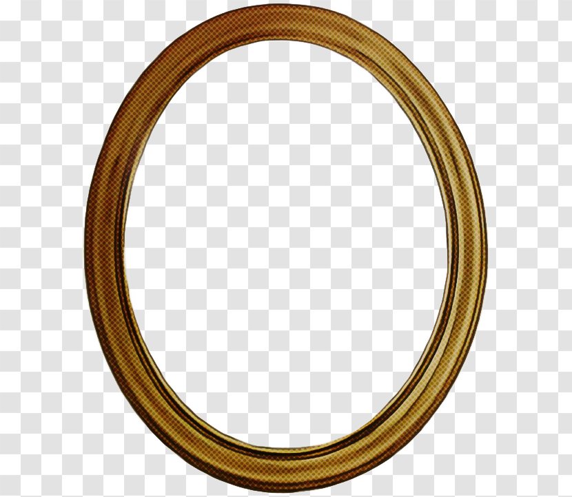 Metal Background - Oval - Rim Copper Transparent PNG